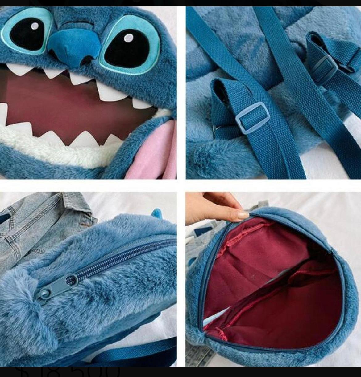 Miniatura 8 de MORRAL MALETA CARA STITCH FELPA ESCOLAR